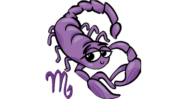 Знак скорпиона на прозрачном фоне