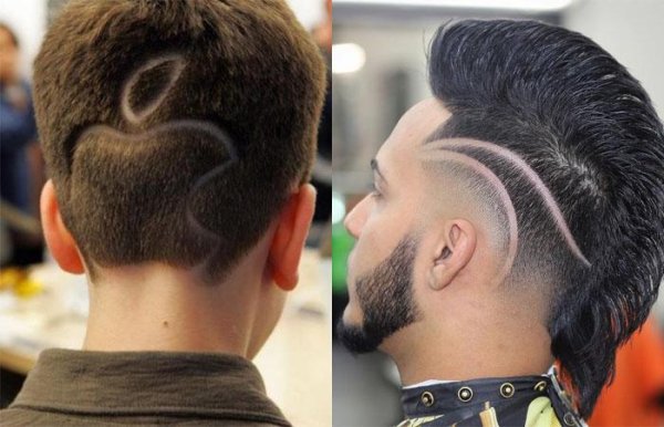 Мужские стрижки с рисунком фото