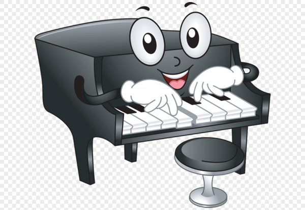 Рисунки смешные с пианино