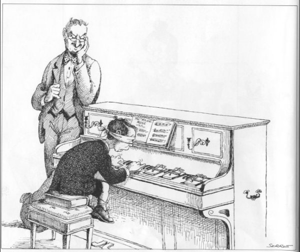 Пианист карикатура