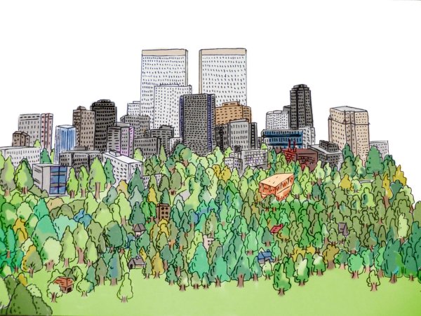 Город вектор