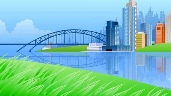 Город вектор