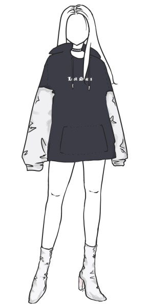Одежда карандашом для срисовки толстовка