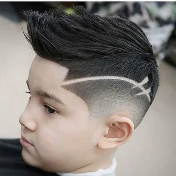 Причёски для мальчиков модные с рисунком