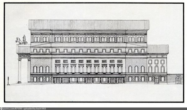 Александринский театр боковой фасад
