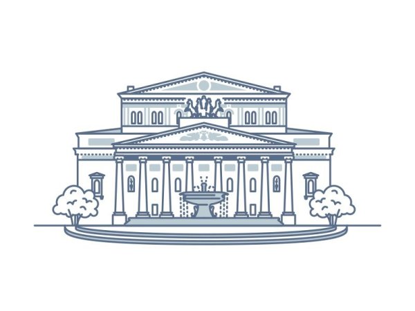 Москва большой театр зарисовка