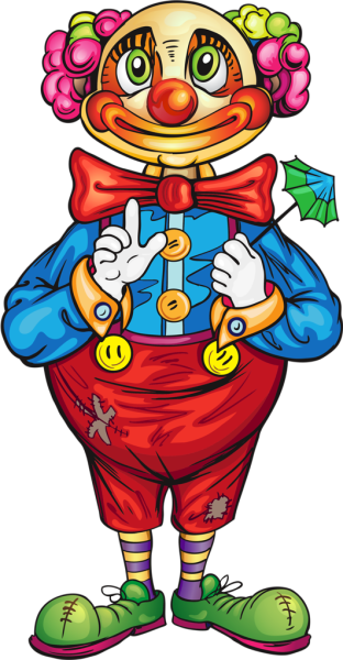 Клоун мультяшный