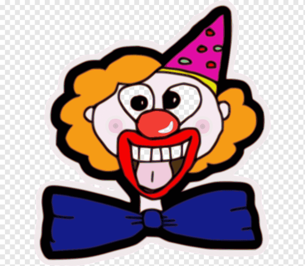 Мультяшный клоун лицо