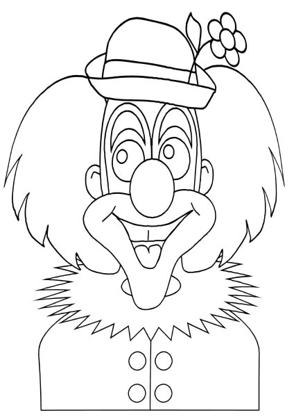 Раскраска клоуны для детей