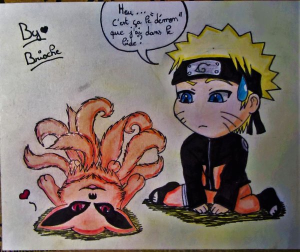 Наруто и курама Чиби