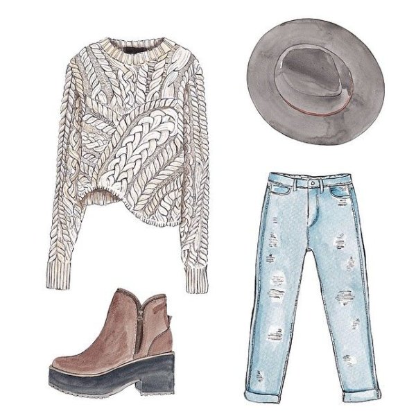 Модные Луки для рисования