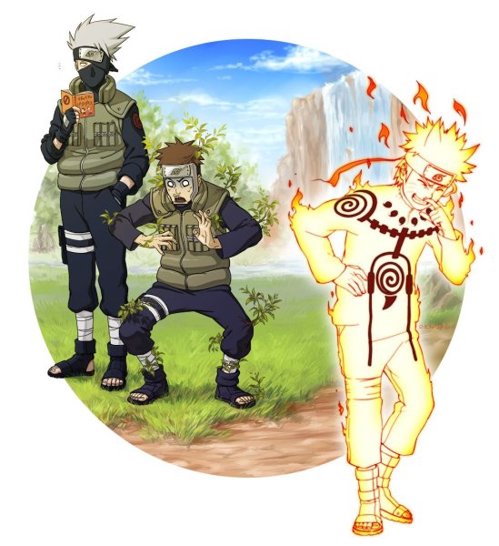 Ямато Тензо и Наруто Узумаки