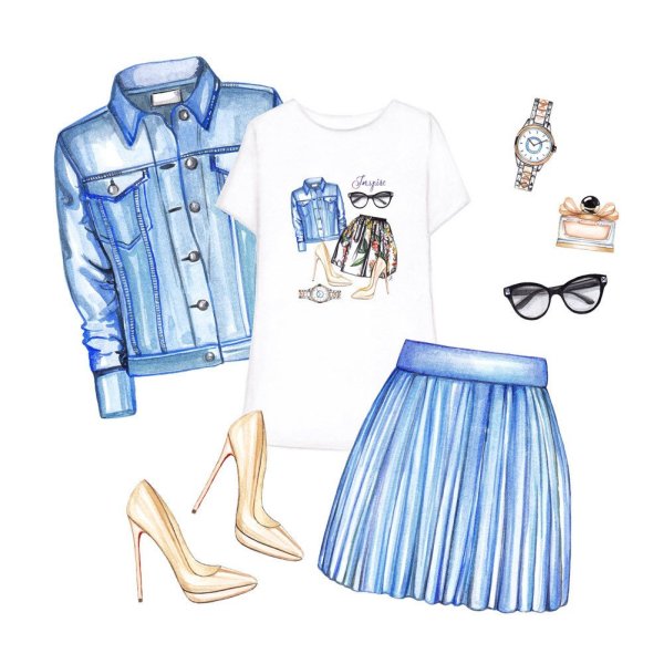 Одежда для срисовки карандашом