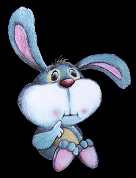 Грустный заяц прикольный
