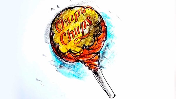 Нарисовать Чупа Чупс