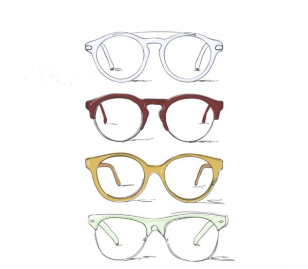 Очки рисунок