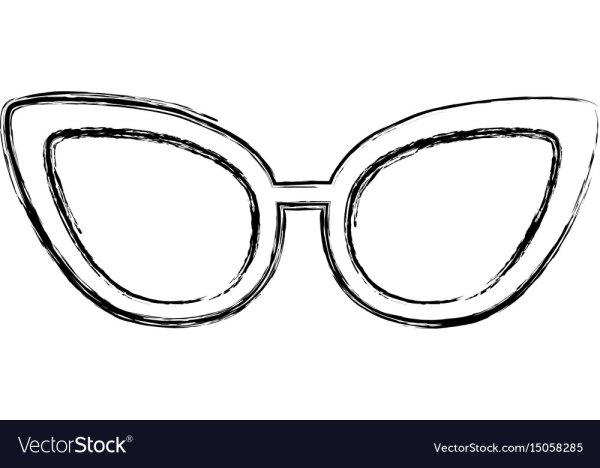 Очки карандашом