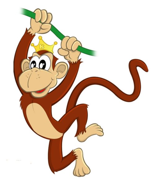 Обезьяна мультяшный