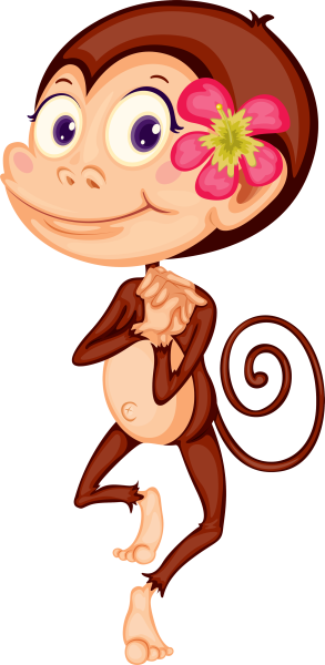 Мартышка мультяшная