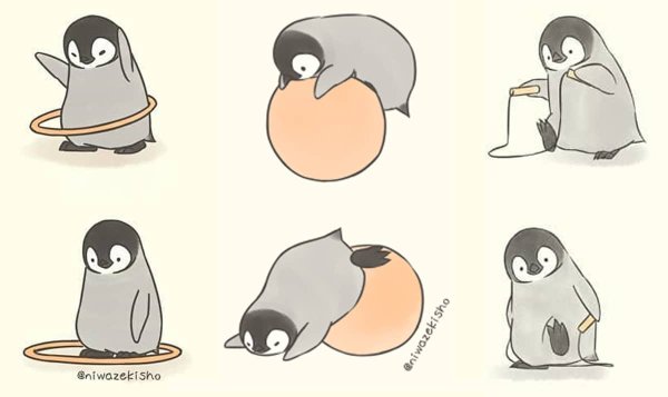 Комикс нарисованный про пингвинов