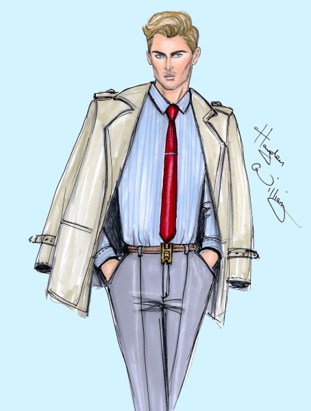 Иллюстрация мужской одежды