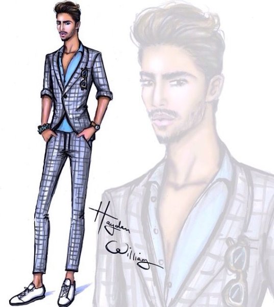 Стильный парень иллюстрация