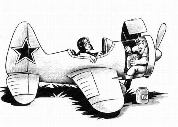 Карикатуры на самолеты