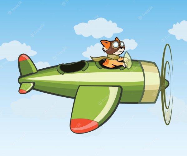 Смешной самолетик