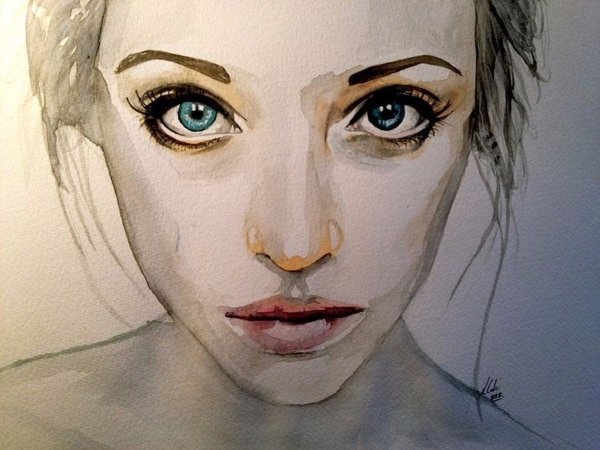 Портрет девочки с большими глазами