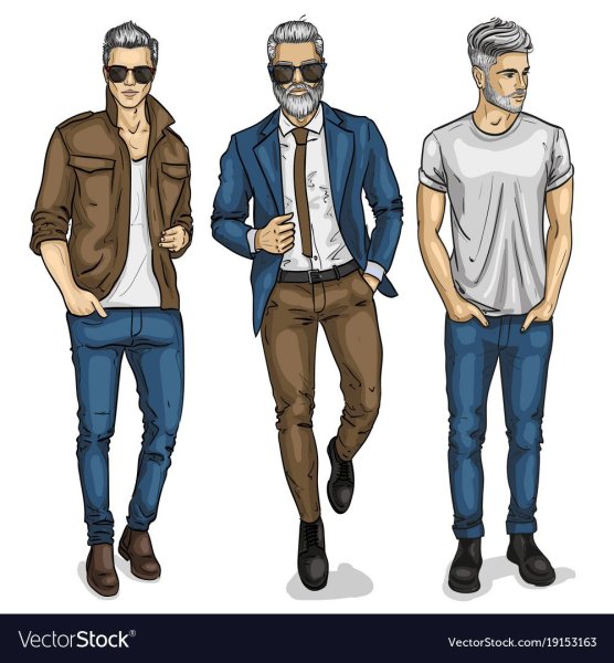 Мужчина в одежде вектор