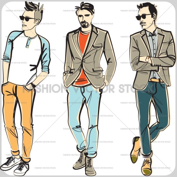 Стиль Casual для эскизы