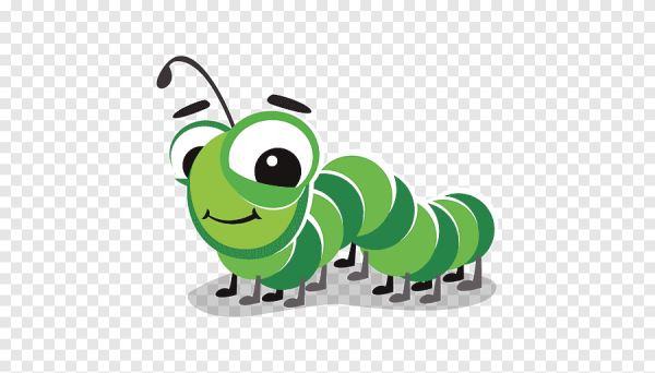 Наклейка гусеница