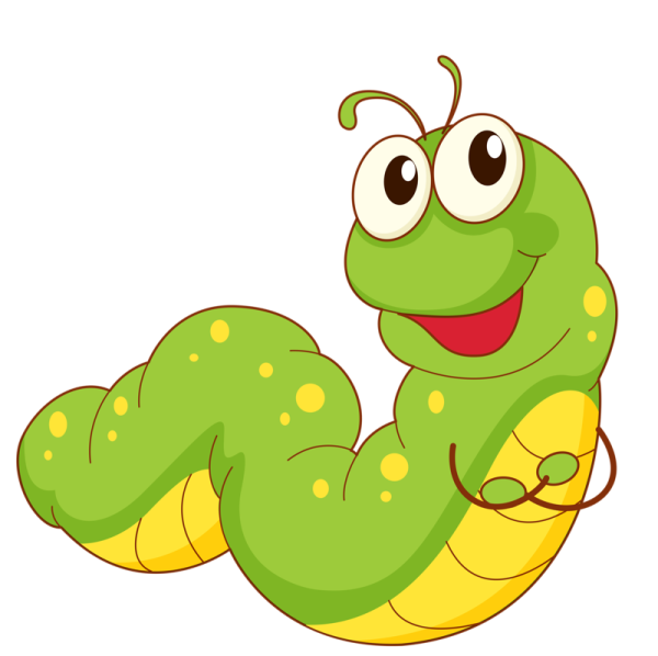 Гусеница прикольная