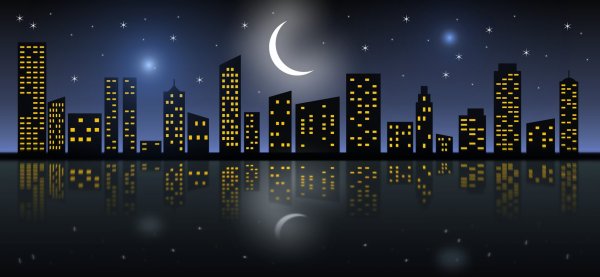 Ночной город для детей