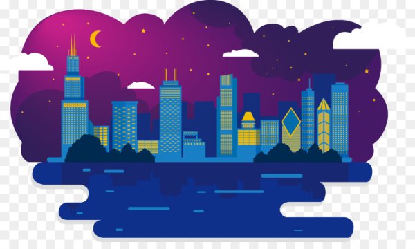 Город векторный рисунок