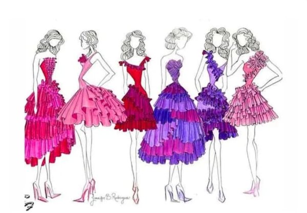 Нарисовать платье