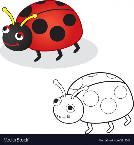 Рисунки для срисовки коровка