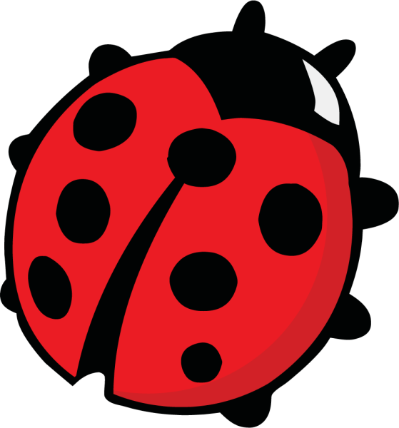 Божья коровка трафарет