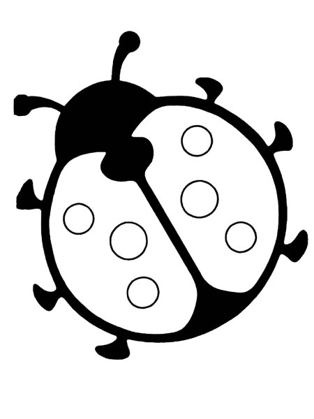 Божья коровка трафарет