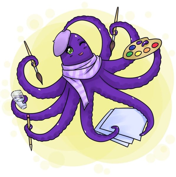 Веселый осьминог