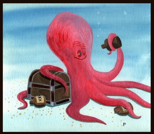 Шутка про осьминога