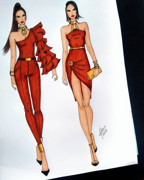 Эскизы одежды