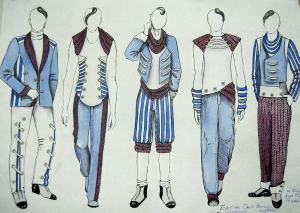 Эскиз современного костюма