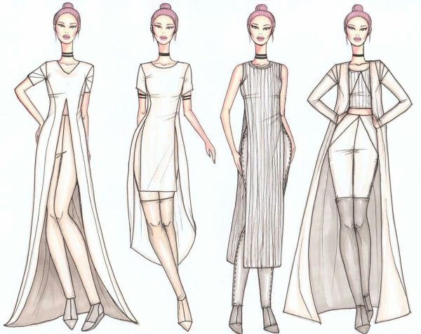 Коллекция одежды эскизы