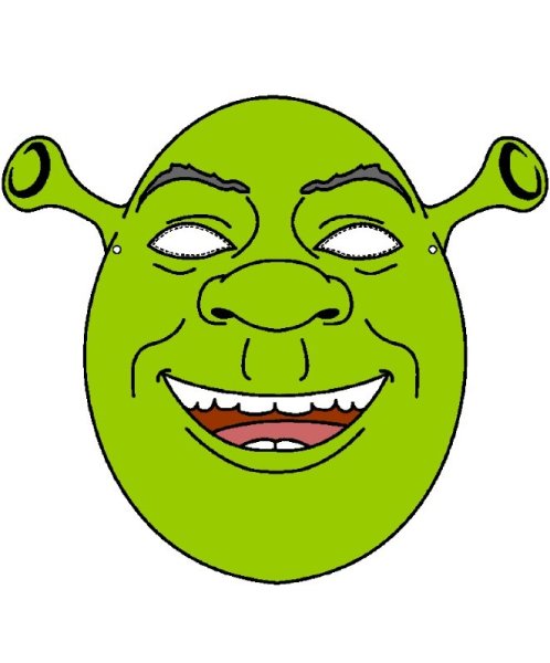 Маска Шрека для лица