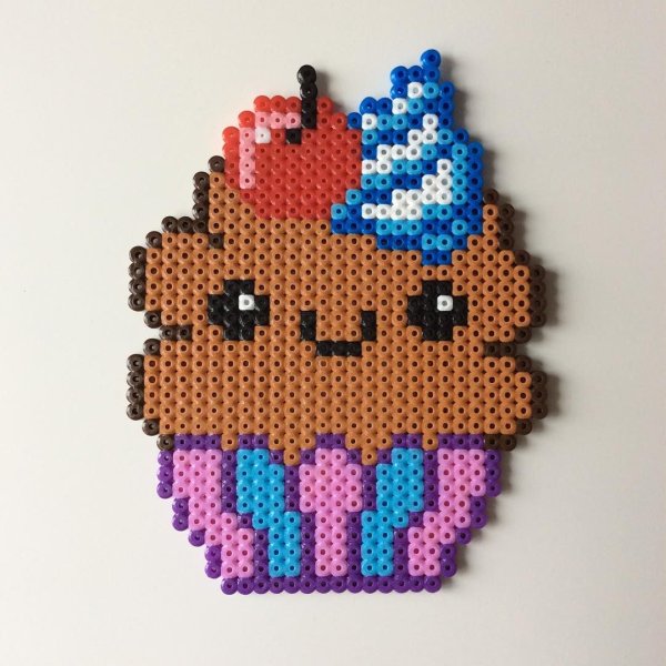 Медвежонок из термомозаики