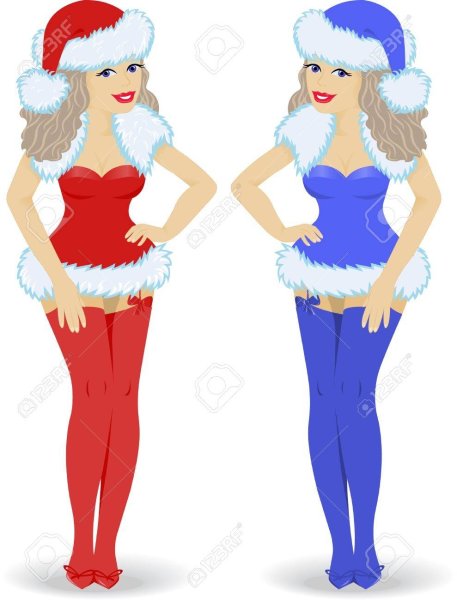 Снегурочка современная вектор