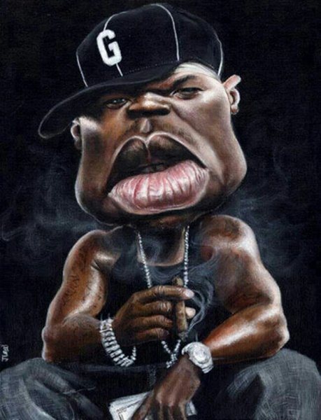 Рэпер карикатура