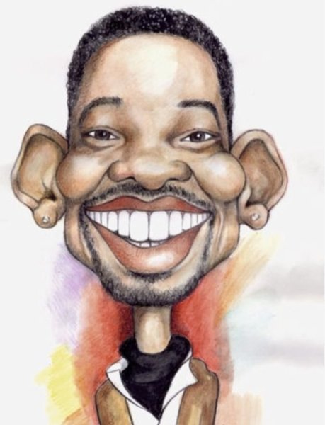 Шарж знаменитостей Уилл Смит