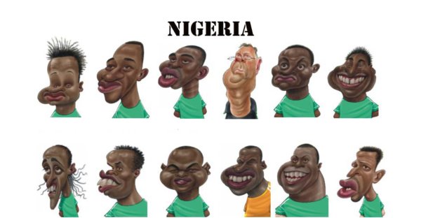 Карикатура афроамериканец